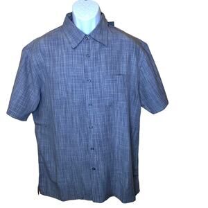 Age of Wisdom Shirt Gray Button Down Short Sleeve New L